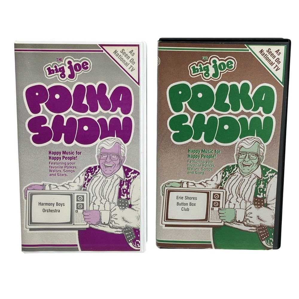 Big Joe Polka Show VHS Harmony Boys Orchestra & Erie Shores Button Box Club